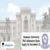 Osmania University PhD Admission Open; Apply by December 12